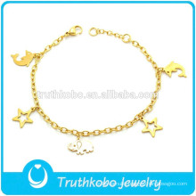 TKB-B0201 Cute Animal Pendant Fashion Guangzhou Jewelry Gold Bracelet